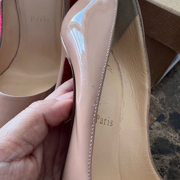 SOLD Christian Louboutin So Kate 120 Patent Nude 37 - Picture 8 of 8